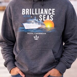 Royal Caribbean Brilliance of the Seas Navy Blue Hoodie XL Cruise Sweatshirt
